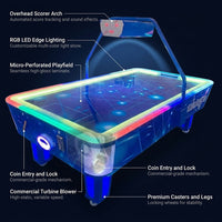 NebulaArc HyperGlow Tournament Air Hockey Table — How It Works