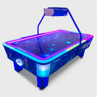 Tournament Air Hockey Table Built for Competitive Play, RGB LED Lighting, Commercial Blower, Overhead Scorer