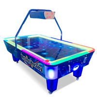 Tournament Air Hockey Table Built for Competitive Play, RGB LED Lighting, Commercial Blower, Overhead Scorer